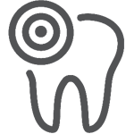 tooth decay icon.