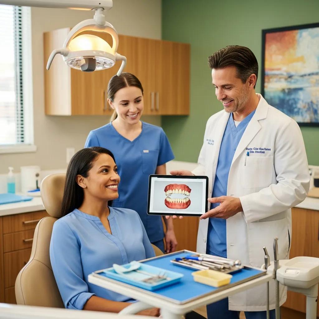 smiling-patient-in-a-dental-office-discussing-full-mouth-reconstruction-with-a-dentist